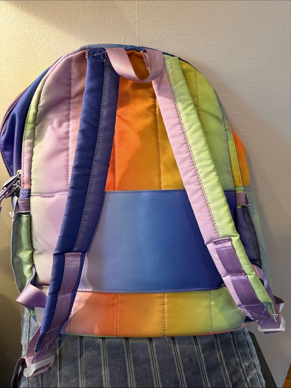 STATE Ombre Rainbow Backpack - Purple, Blue, Green, Yellow, Orange - Picture 9 of 13